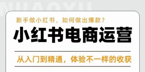 红商学院·小红书电商运营课，​新手做小红书如何快速做出爆款，从入门到精通