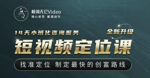 【短视频定位课】找准定位，制定最快的创富路线