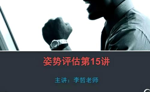 李哲2018姿势评估视频25讲完整版