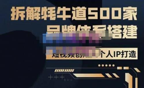 牛牛·500家餐饮品牌搭建短视频深度解析，拆解牦牛道500家品牌体系搭建