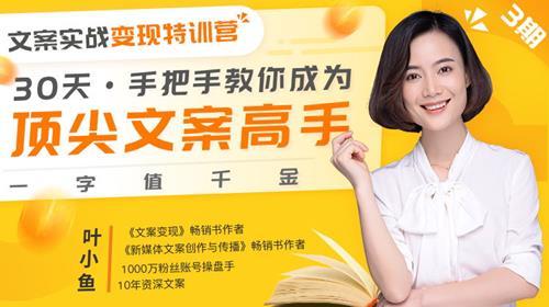 叶小鱼 30天手把手教你成为顶尖文案高手