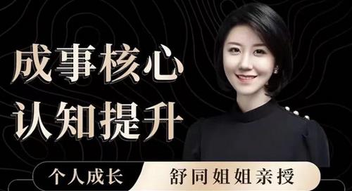 舒同认知提升课 – 成事核心