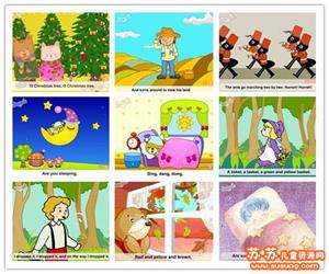 韩国Little Fox系列 儿童英语故事童谣儿歌互动Flash  SWF格式