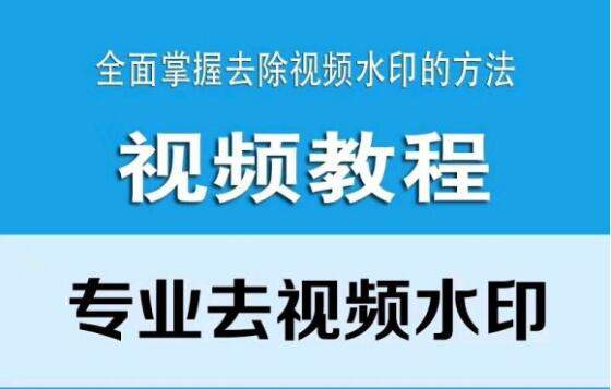 【经典好课】10节课专业去视频水印教程静态水印、动态水印、文字水印、图片水印一套教程通通搞定