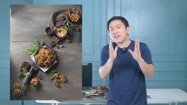 [美食摄影教程] 使用手机和相机拍摄平铺美食摄影布光和造型教程-中英字幕