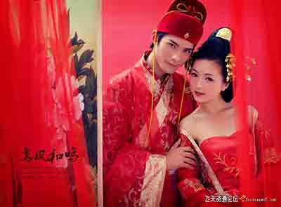 [写真]盘子写真古装PSD模板-鸾凤合鸣