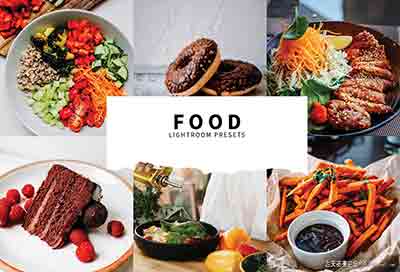 [美食]美食食品摄影后期调色美食照片滤镜Lightroom预设 Food -Lightroom预设