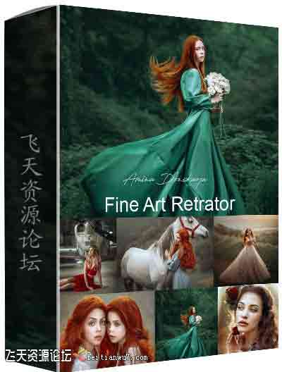[人像]Amina Donskaya-文艺复兴梦幻油画美术摄影前期及后期教程-中文字幕