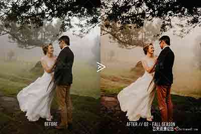 28个旅行婚纱婚礼跟拍后期电影效果 LUTs 预设