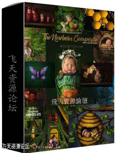 [新生儿童]Meg Bitton-新生儿构图摄影及后期创新设计魔法背景合成教程-中文字幕
