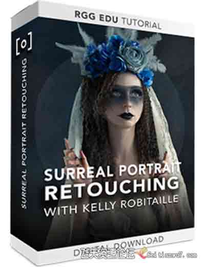 [人像]RGGEDU-摄影师 Kelly Robitaille 黑暗超现实美女肖像创作教程-中文字幕