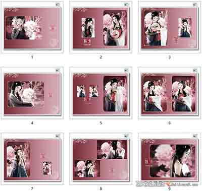 [写真]盘子写真古装PSD模板-静女