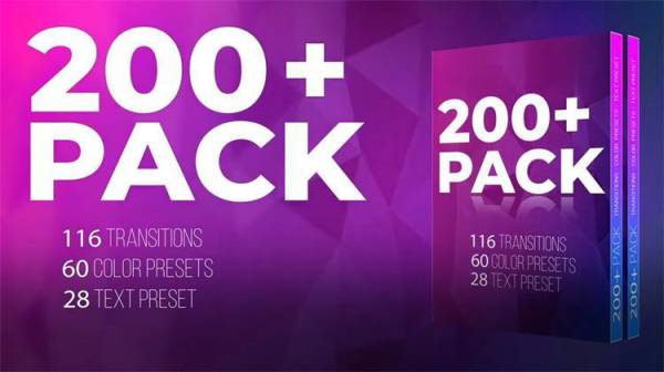 PR预设-200组视频转场调色预设文字标题排版动画