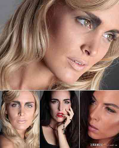 精选欧美模特脸部练习文件21P-摄影RAW原片