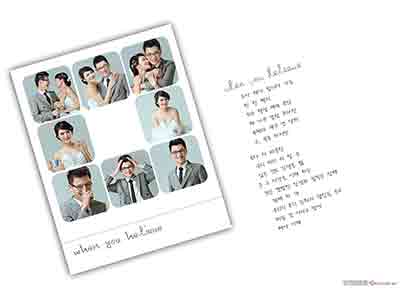 [婚纱]{韩风恋人}跨页婚纱模板