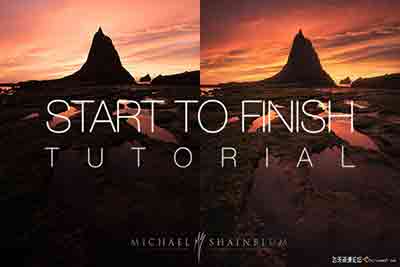 [风光]摄影师Michael Shainblum风光摄影戏剧性天空后期教程-中文字幕