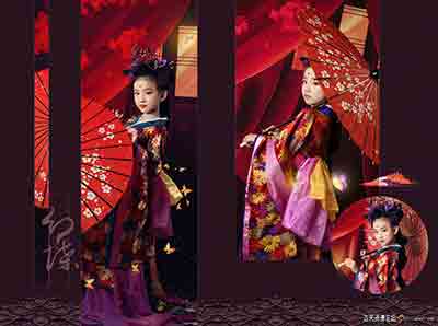 [写真]盘子儿童《幻蝶》影楼模板10P