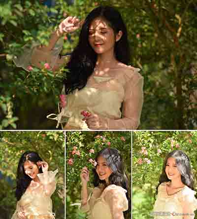 户外清新阳光美女写真摄影未修RAW原片9张-摄影RAW原片