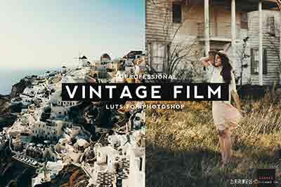 20组专业老式复古电影胶片调色LUT预设|支持AE/PR/FCPX/达芬奇/PS