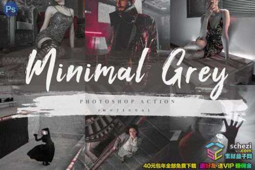 INS风流行极致灰色调电影视频调色LUT预设Grey ACR and LUT