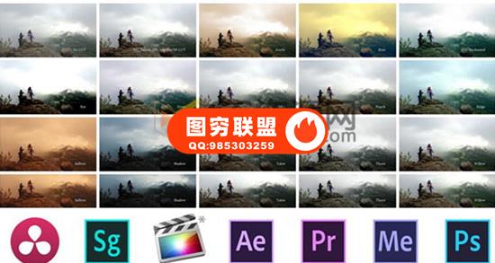 200组无人机暖色调LUTs电影预设 Phoenix Warm-Toned Color Grading LUTs
