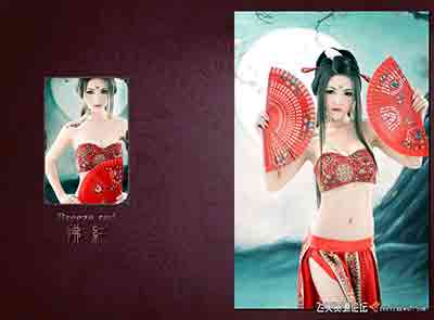 [写真]盘子写真古装PSD模板-拂红