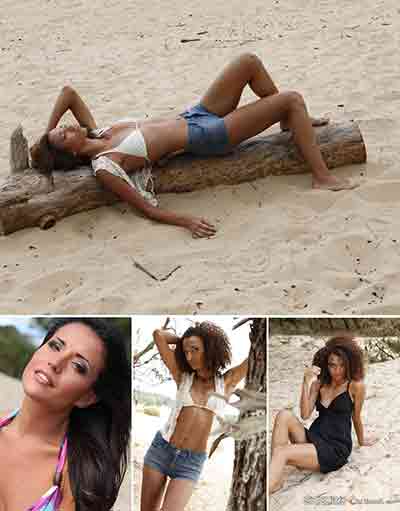 欧美沙滩美女70P-摄影RAW原片