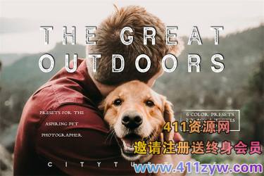 [人像]萌宠摄影LR+手机app调色预设Moody Pet Photography Kit Presets