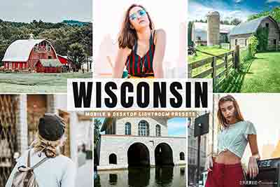 [旅拍]旅拍明亮暖色调/APP调色滤镜 Wisconsin Mobile & Desktop Ligh…