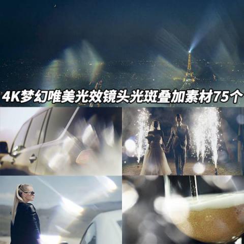 75组4K时尚镜头玻璃光斑粒子叠加视频素材合集 Lens Distortions – Luminar
