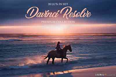 20组LUTS预设好莱坞电影级视频MV滤镜支持AE/PR/FCPX/达芬奇/PS