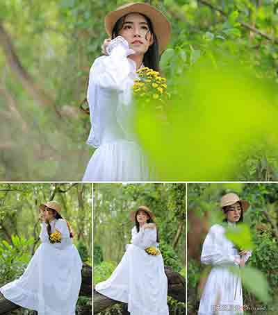 森系少女人像摄影RAW原片（12张CR2格式）-摄影RAW原片