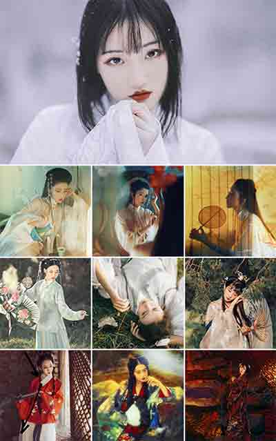 夏弃疾唯美古风汉服人像摄影后期教程