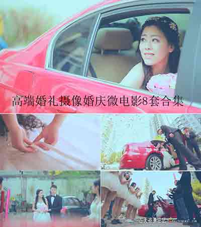 高端婚礼摄像婚庆MV微电影拍摄后期剪辑调色8套教程合集