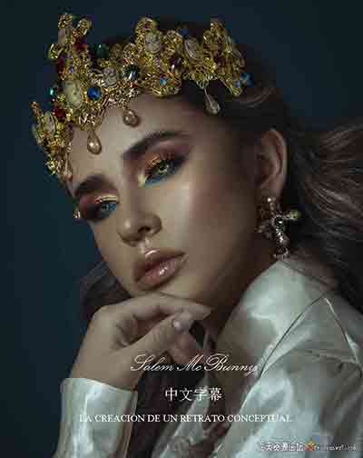 [人像]摄影师Salem McBunny创建概念肖像化妆摄影修饰技术-中文字幕