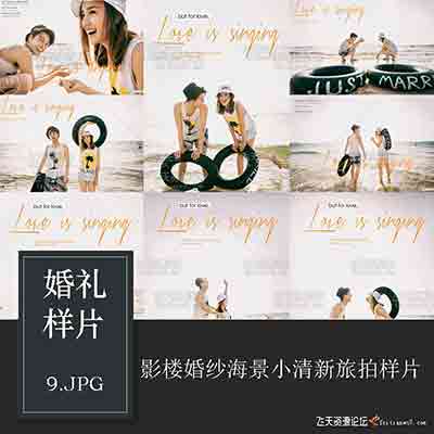 影楼婚纱海景小清新旅拍古装中国风韩式大气样片下载