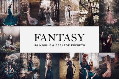 超现实幻想系列LR+LUTs预设sparklestock Fantasy Lightroom Presets  LUTs