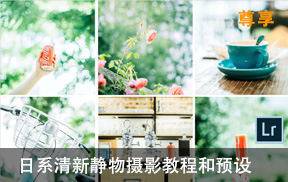 干净通透的日系静物调色分享课和预设