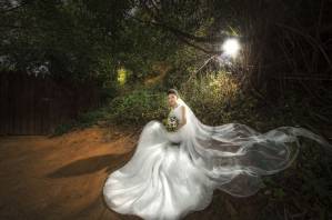 PS婚礼婚纱飘纱修饰视频教程，送50个PSD飘纱素材