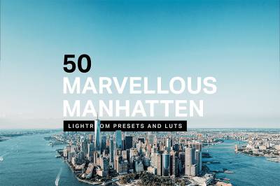 曼哈顿城市旅拍LR预设+LUT预设 sparklestock 50 Marvelous Manhattan Lightroom Presets and LUTs