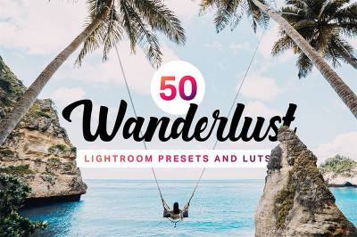 旅拍电影胶片LR预设+3D LUT预设 sparklestock 50 Wanderlust Lightroom Presets and LUTs