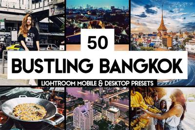 泰国曼谷旅拍胶片LR预设+LUT预设 sparklestock 50 Bustling Bangkok Lightroom Presets and LUTs