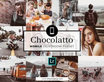 Instagram网红博客VSCO胶片风复古胶片旅行Lightroom预设包Chocolatto 含移动手机版lr预设