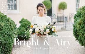 lr预设价值39美元240个明亮轻快的婚礼Lightroom预设