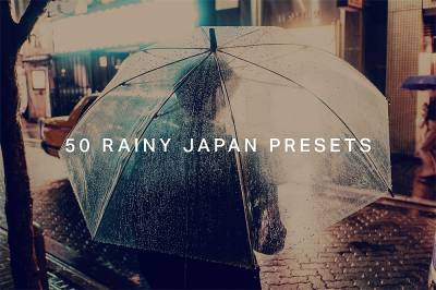 旅拍风光城市雨夜LR预设+3DLUT预设 Rainy Japan Lightroom Presets LUT
