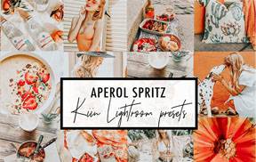 ins清晰通透明亮橘红色调Lightroom预设+手机版预设APEROL SPRITZ LIGHTROOM PresetS