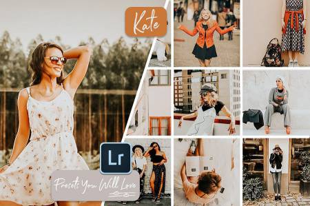 lr预设温暖人心的旅拍人像胶片风Lightroom预设+手机版lr预设+ACR预设Kate Lightroom