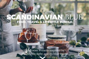 lr预设斯堪蒂纳维亚-北欧忧郁蓝色调Lightroom美食预设 BlackWhiteVivid Scandinavian Blue Lightroom Presets
