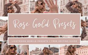 ins风旅拍人像玫瑰金色调Lightroom预设