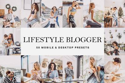 夏季干净通透人像LR预设+LUT预设 Lifestyle Blogger Presets  LUTs